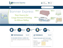 Tablet Screenshot of bannerexpress.net